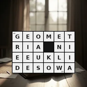 Rozwiązanie krzyżówki: geometria która nie spełnia co najmniej jednego z aksjomatów geometrii euklidesowej - geometria nieeuklidesowa | hasła, synonimy i podpowiedzi Hasło krzyżówkowe geometria która nie spełnia co najmniej jednego z aksjomatów geometrii euklidesowej - geometria nieeuklidesowa – rozwiązanie, synonimy, podpowiedzi i definicje krzyżówkowe